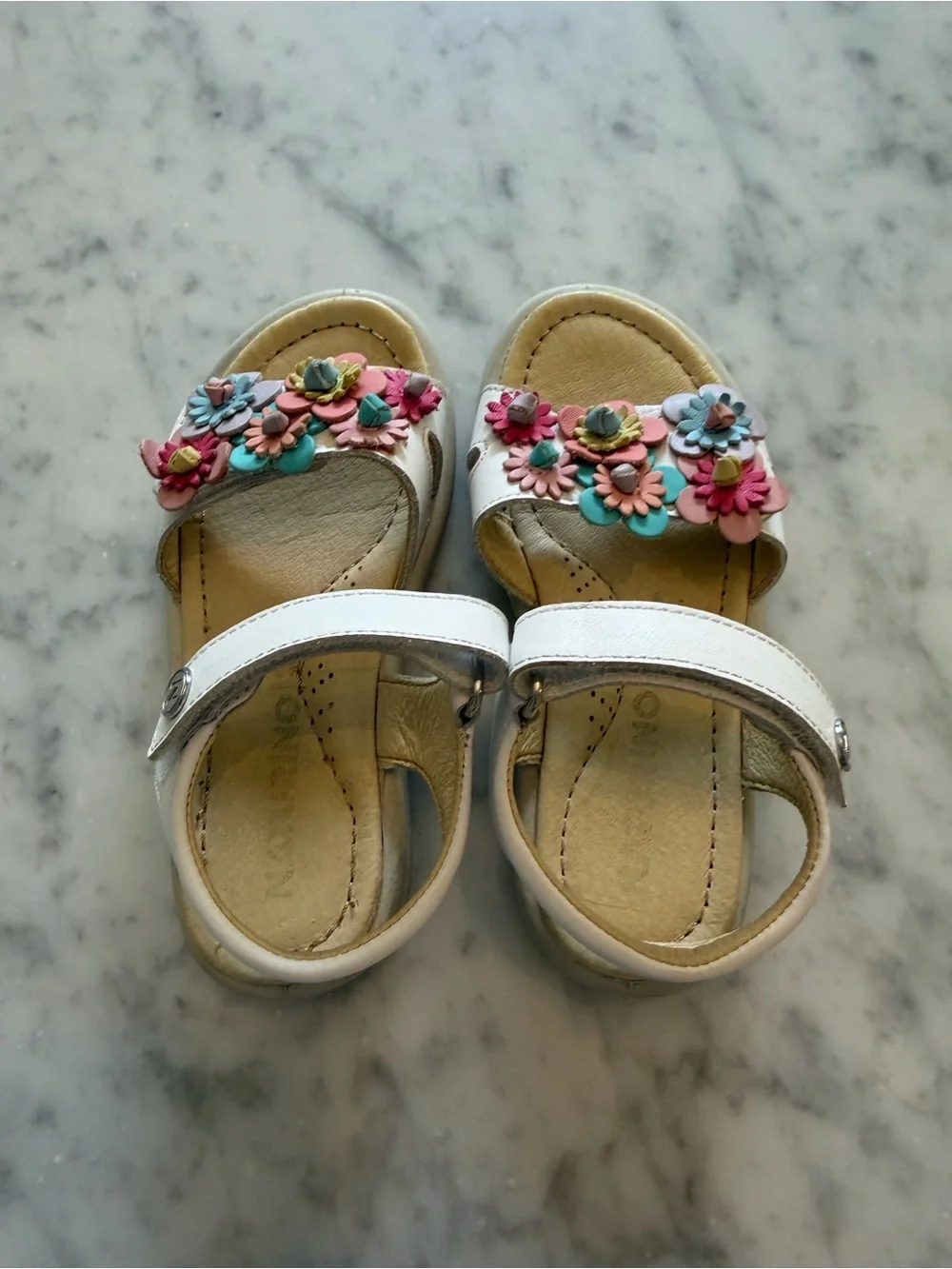 Girls Naturino Floral Sandals Size 25